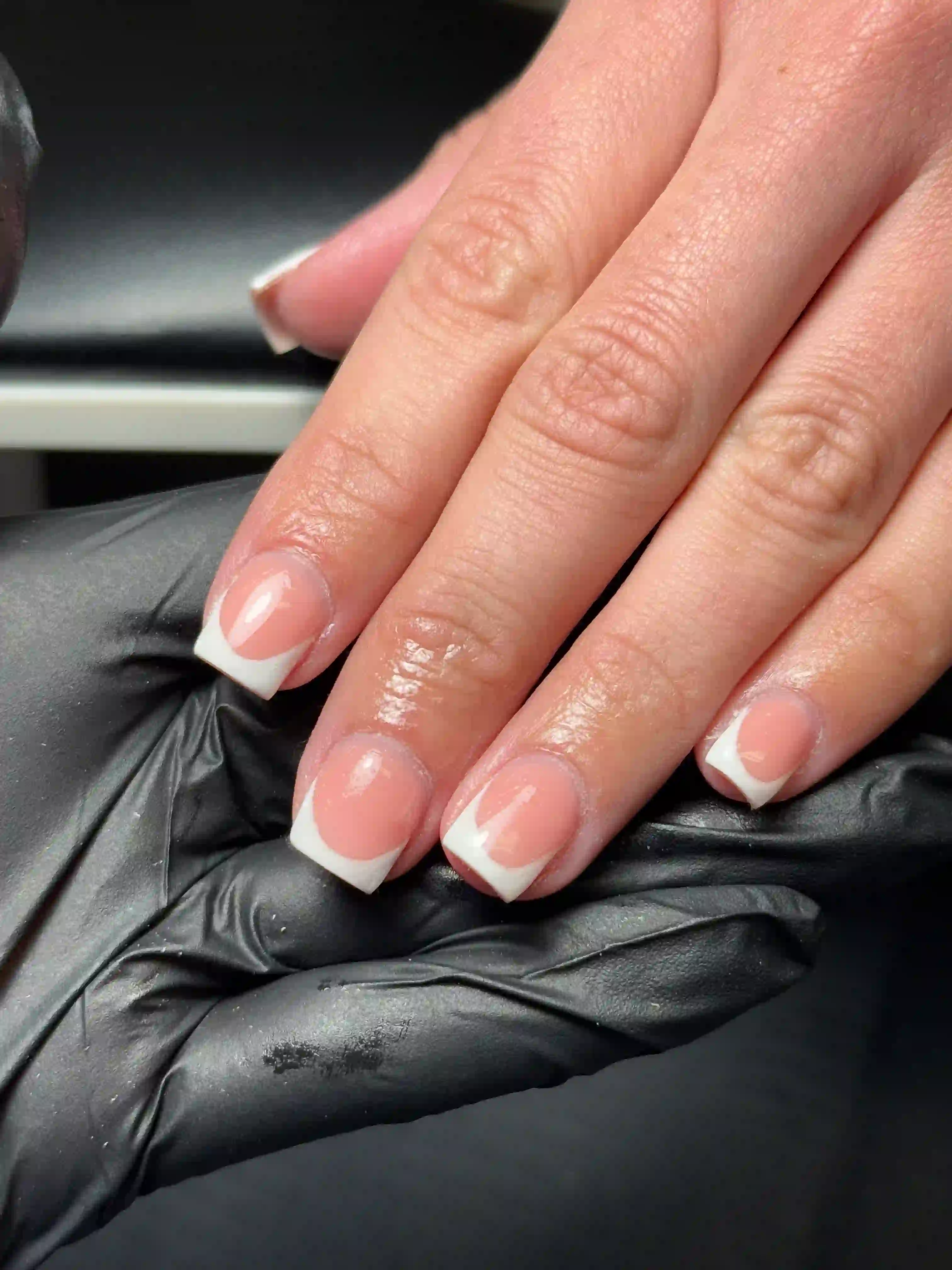 French tip nail art by Jodie Leslie