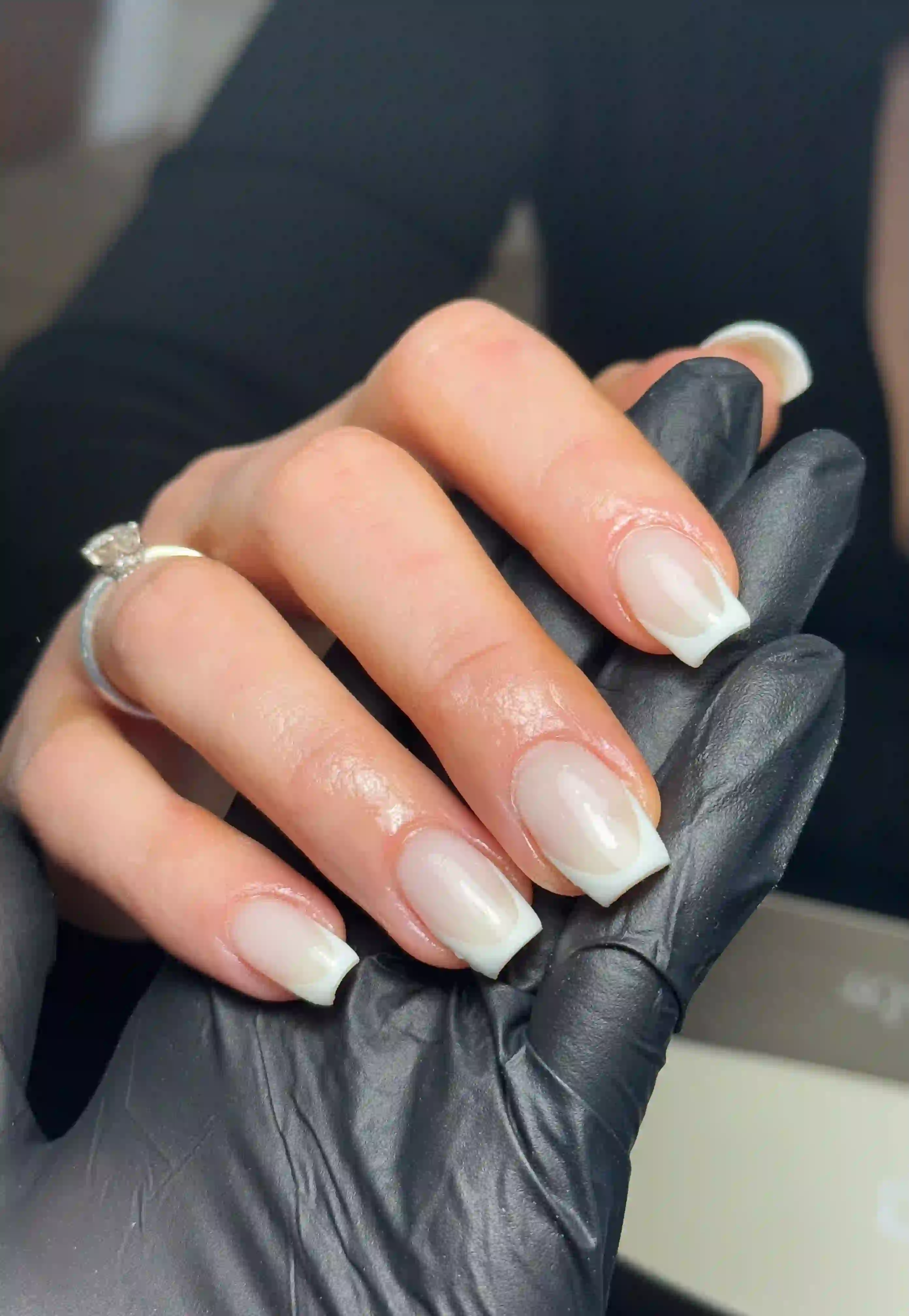 French tip nail art by Jodie Leslie
