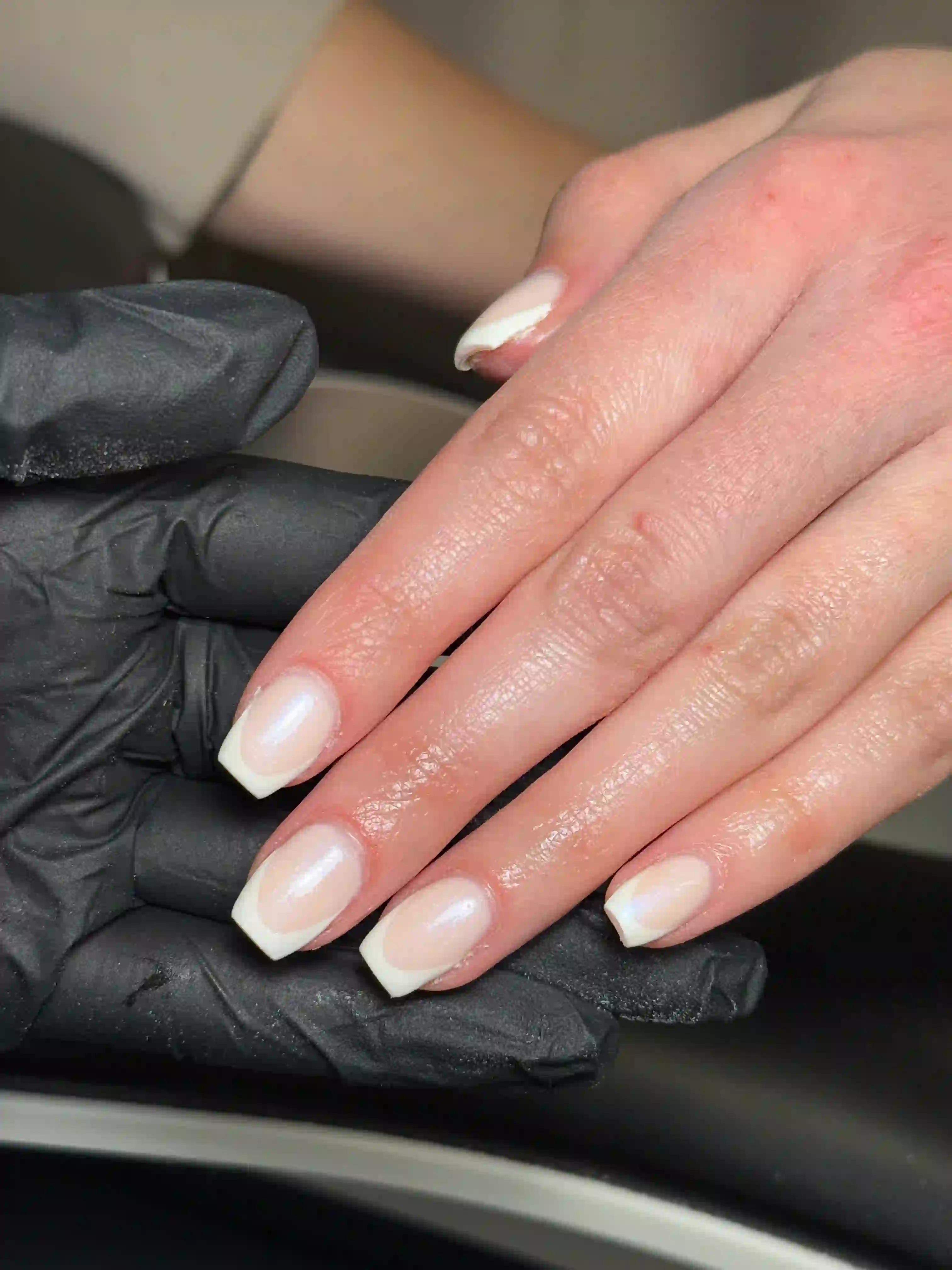 French tip nail art by Jodie Leslie