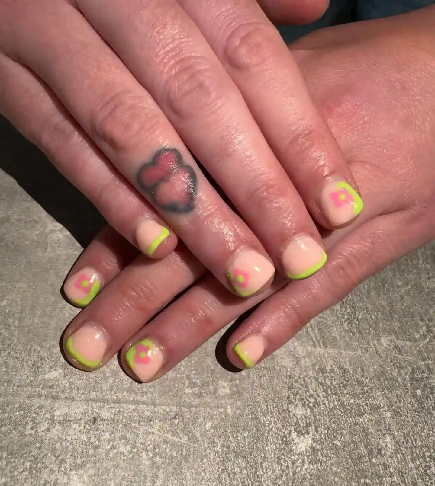 Nails at start of BIAB journey