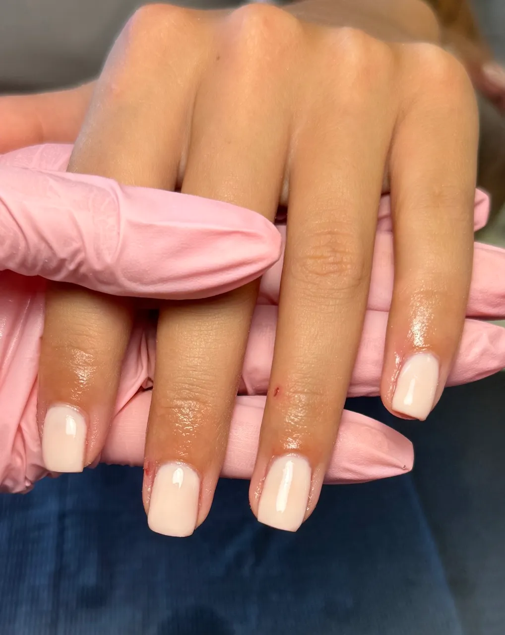 Client with builder gel only by Jodie Leslie.