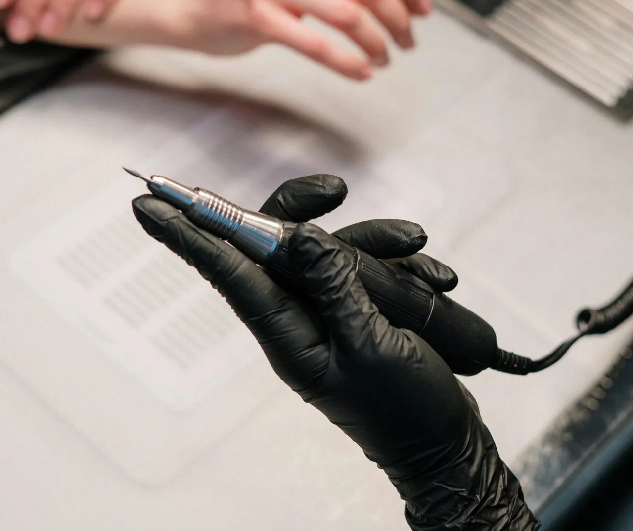Nail drill tool.