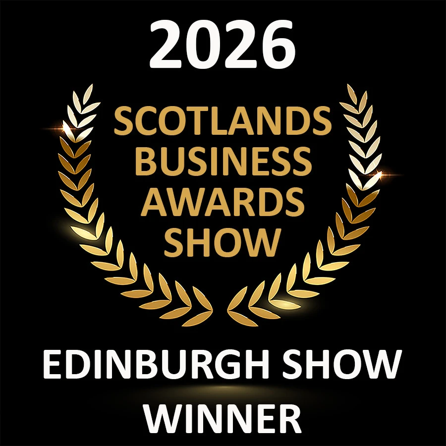 JL House of Beauty receiving the Best New Beauty Business 2026 award at the Scotlands Business Awards.